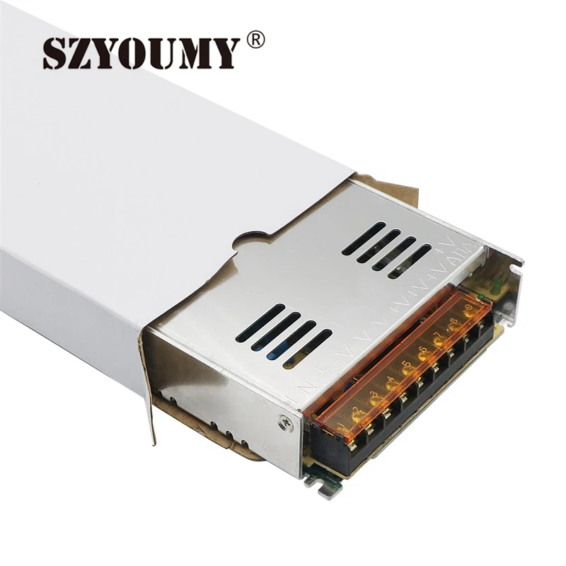 

SZYOUMY 5V 60A 70A 350W Switching Power Supply Driver for 5V WS2812B WS2801 LED Strip Light AC 110-240V Input to DC 5V 300W