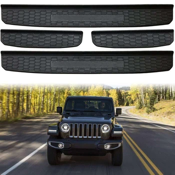 

Door Sills Step Protector Stickers Trim Interior Decor Sill Scuff Plate Entry Guard For 2018 Jeep Wrangler JL 4 Door Honeycomb 9