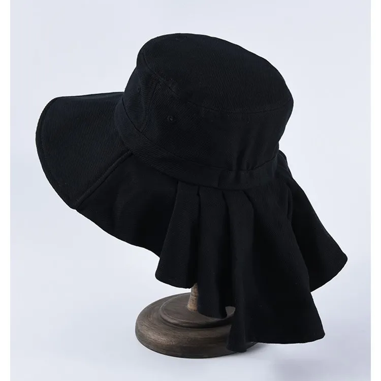 Funky Junque Ponytail Bucket Hat Upf 50 Messy Bun Sun Hat Wide Brim Mesh Cap