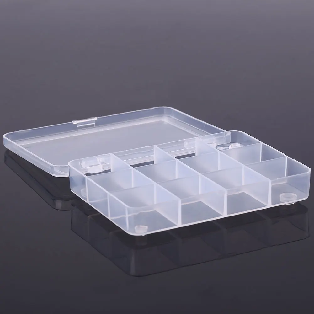 

Fishing Lure Spoon Hook Bait Storage Case 12 Compartment Fish Tackle Tools Box