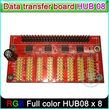 HUB08 плата, Одноцветный и двухцветный полноцветный светодиодный дисплей, плата для передачи данных, P10 Светодиодный модуль hub08 порт
