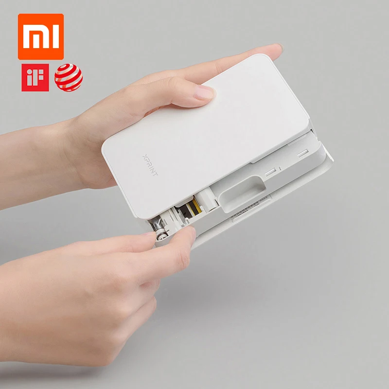 Умный принтер Xiaomi XPRINT беспроводной фотопринтер для телефона фото Bluetooth NFC AR