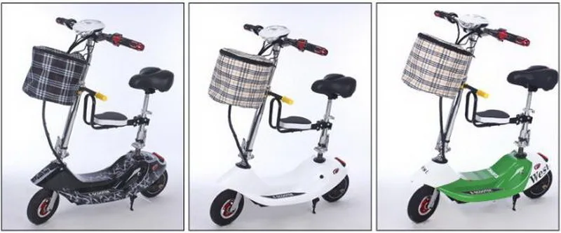 Flash Deal 261007/Electric bicycle/small battery car/scooter/Height adjustment/Folding women mini electric car/adult electric scooter/ 15