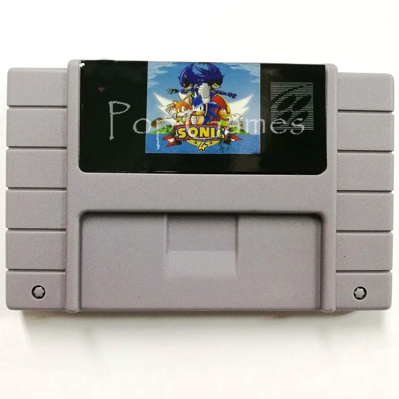 

SONIC 4 16 bit NTSC Big Gray Game Card For USA Version Game Player