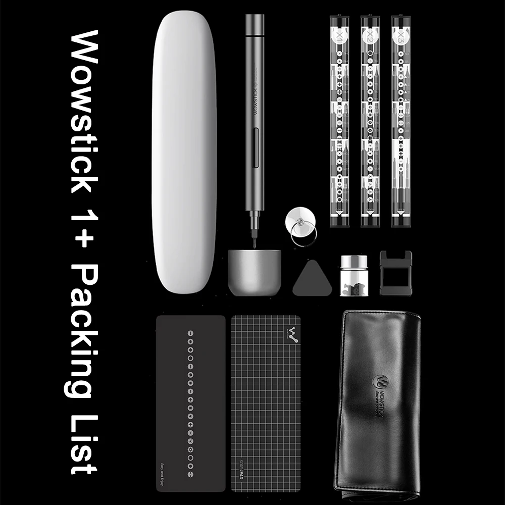 Wowstick 1 Pro(1+) Электрическая отвертка комплект с 56 шт. Набор бит намагничатель мини прецизионный беспроводной шуруповерт комплект