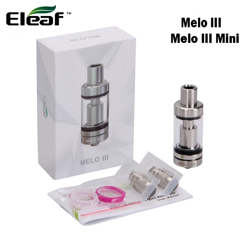 

Original Eleaf Melo III Atomizer 4ml Subohm Tank Melo 3 E Cigarette Atomizer for Eleaf istick pico Box MOD vs Melo III Mini