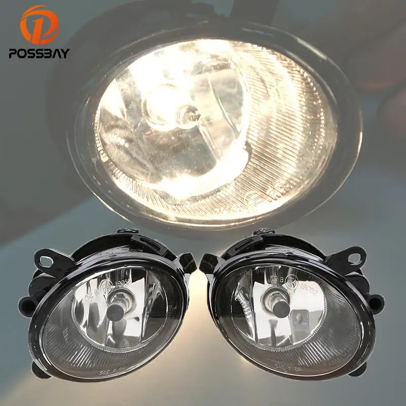 

POSSBAY Front Daytime Running Fog Lights 12V 55W Helogan Fog Lamps for A6(C6) Quattro Sedan/Avant/S6 2005-2008