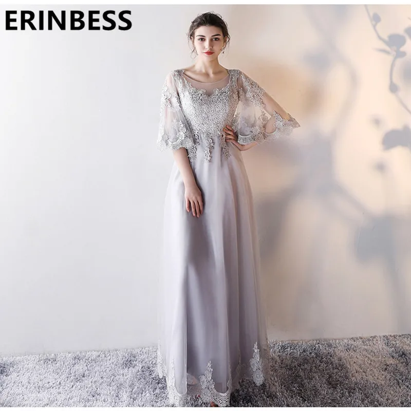 Винтажное платье vestido de festa Серебряные платья для выпускного вечера с вырезом