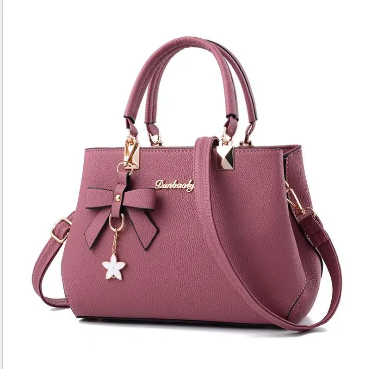 Новая Элегантная сумка через плечо, женские дизайнерские роскошные сумки, женские сумки, сливовый бант, милая сумка через плечо для женщин, сумки-мессенджеры - Цвет: pink