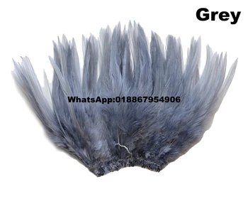 

free shipping 5pcs/lot 10-15cm/4-6 inch Beautiful Decolorizing Natural Grizzly Rooster Saddle Feathers Hair Extensions