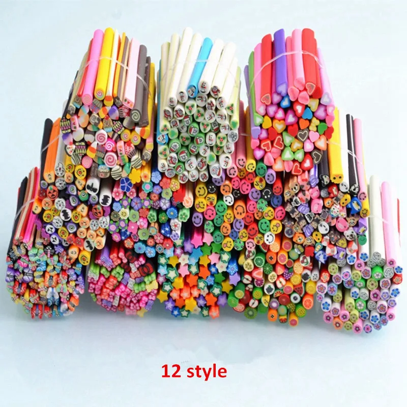 50pcs/set Soft pottery Fruit rose flower star for slime toys DIY slime Accessories Supplies Decoration kids gift toys