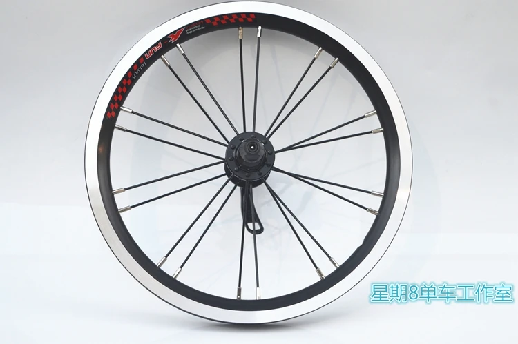 Cheap Folding Bicycle Litepro 14/16inch 412 Wheelset Outer 3 Shift Wheel Set Three Speed Bike Wheels 8