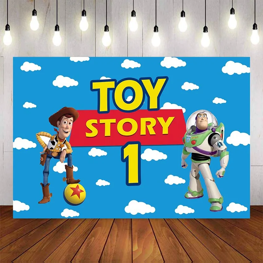 

Cartoon Toy Story Candy Customize Photography Backdrops Children Birthday Party Decor Photocall Backdrop Photo Studio Banner