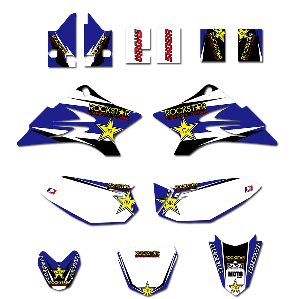 

Decal Sticker Kit For Yamaha TTR50 TTR 50 2006-2013 2014 2015 2016 2017 2018 Motocross Dirt Bike Team Graphic Background Sticker