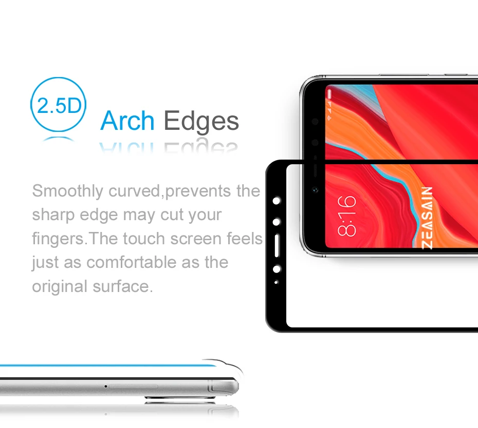 2 Pack Original ZEASAIN Screen Protector For Xiaomi Redmi S2 Xiomi Redmi S 2 Tempered Glass 9H Ultra Thin Protective Glass Film (9)