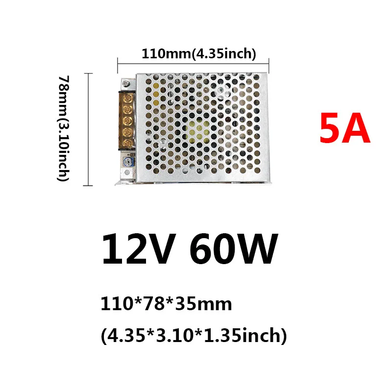 DC12V светодиодный Driver12W/15 Вт/24 Вт/25 Вт/36 Вт/60 Вт/80 Вт/100 Вт/120 Вт светодиодный s Питание постоянный ток Напряжение Управление светильник переменного тока трансформаторы