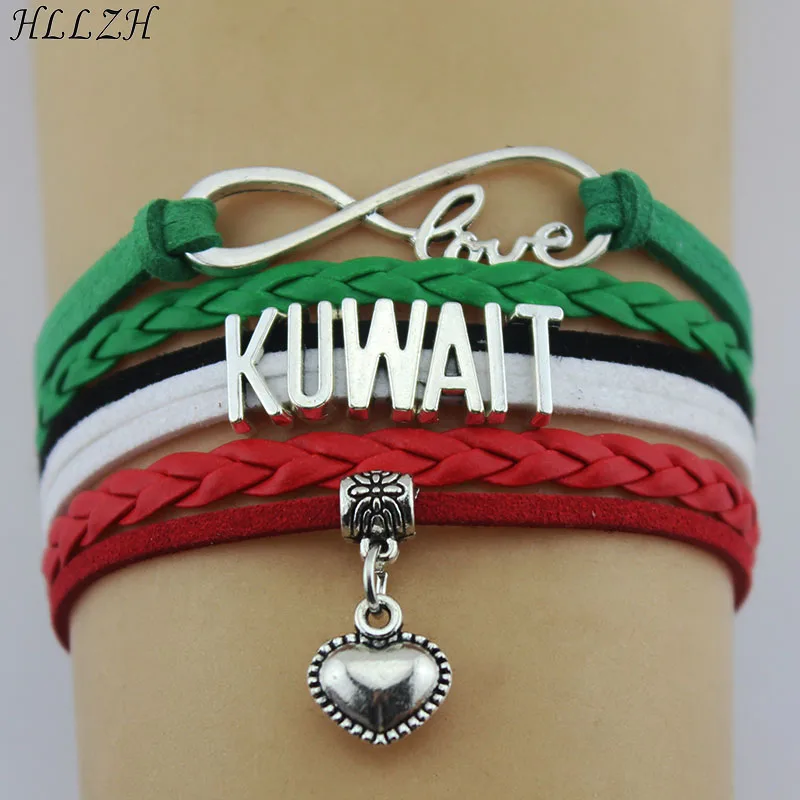 HLLZH Infinity Love KUWAIT Bracelets Heart Charm Handmade ...
