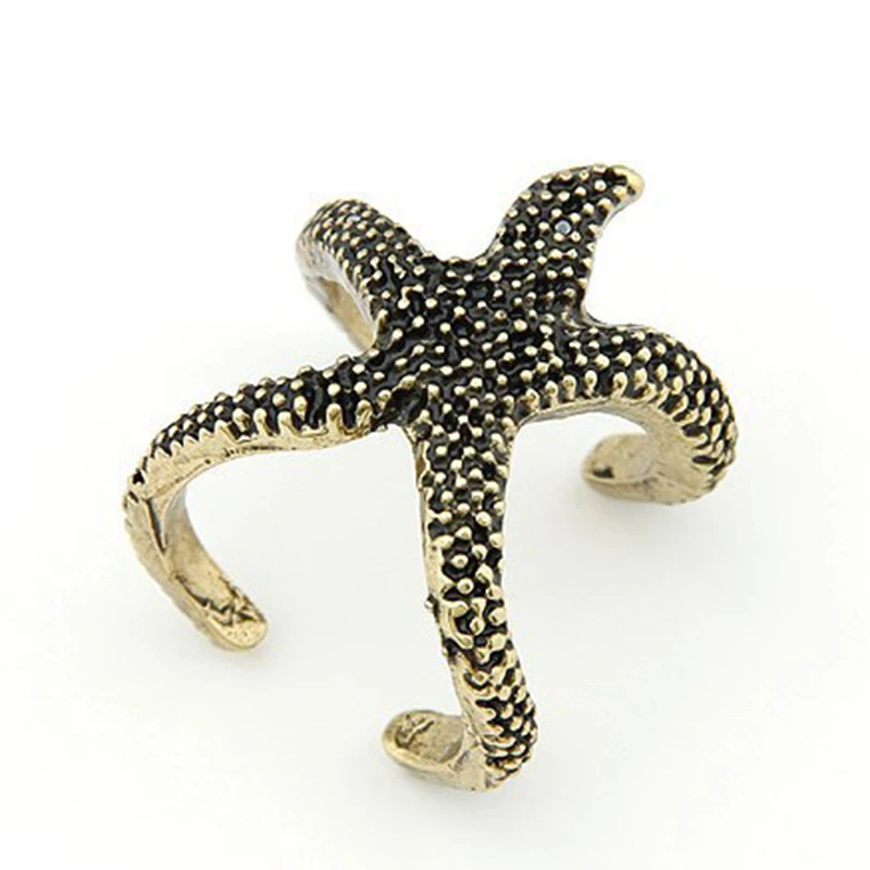 

Gold Color Rings For Women Star Rings Starfish Ring Jewelry Wedding Party Female Finger Rings 11.11 hou shangjia
