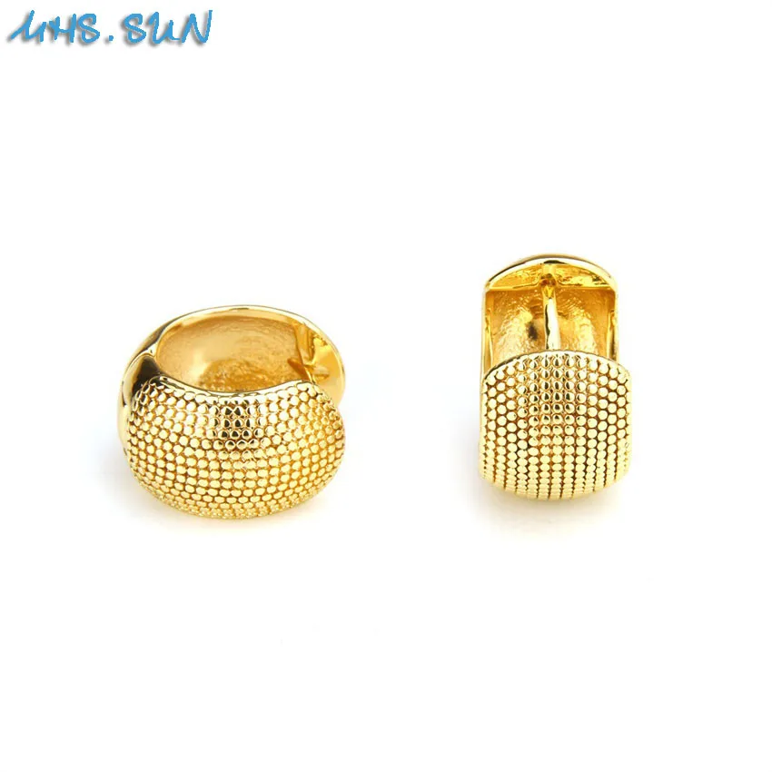 MHS. SUN, Новое поступление, золотые женские серьги-кольца, южноамериканский стиль, круглые серьги для девушек, вечерние, свадебные ювелирные изделия, 1 пара