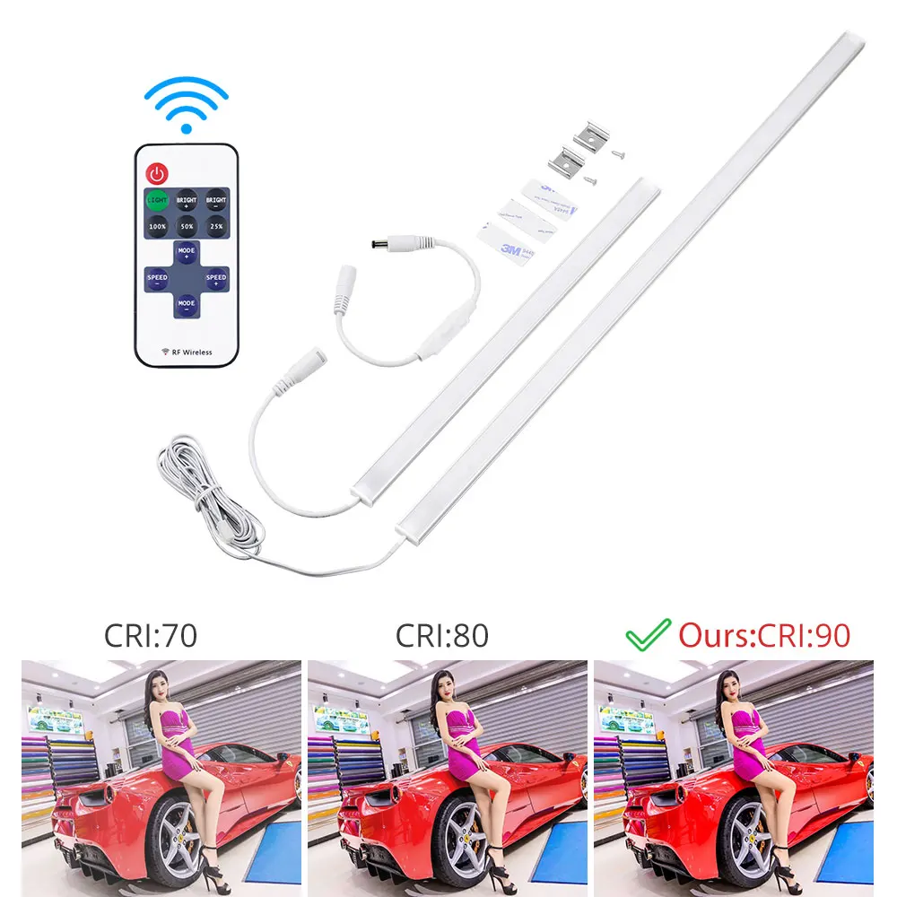  Memory Remote Control Switch Under Cabinet Light 12V DC 6W 8W 10W kitchen Cabinet LED Lamp Wardrobe - 33054794047