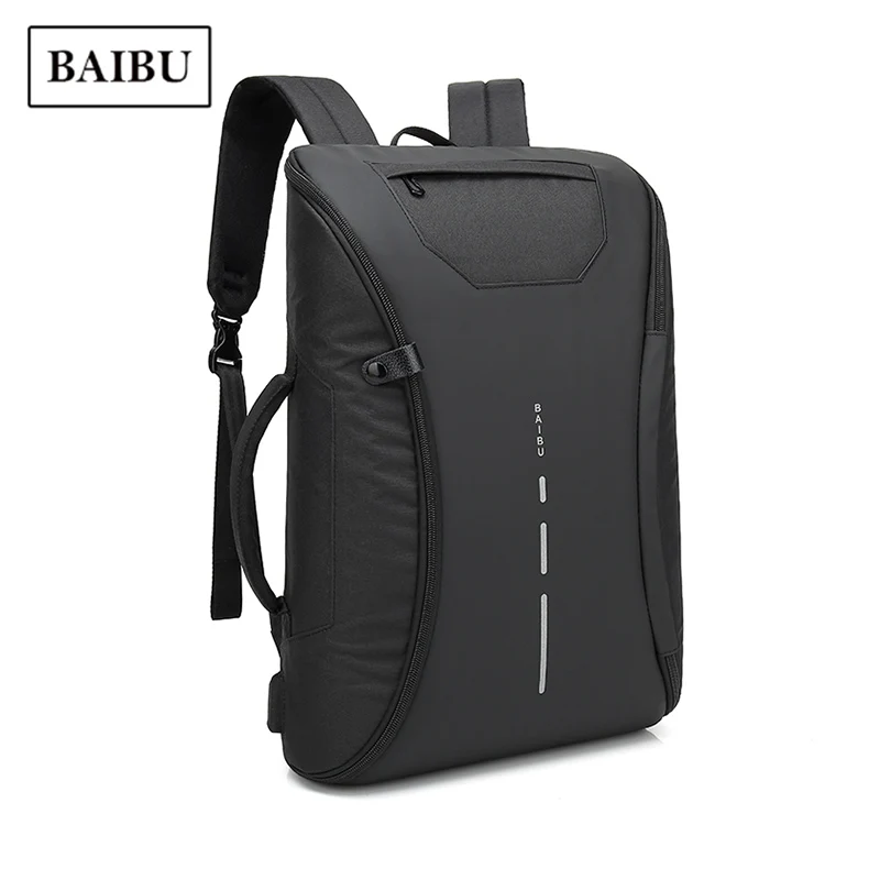 

USB Recharge Men Backpack Waterproof Anti-theft Laptop Bagpack Computer Design Custom One-piece Type Backpack Travel Schoolbags
