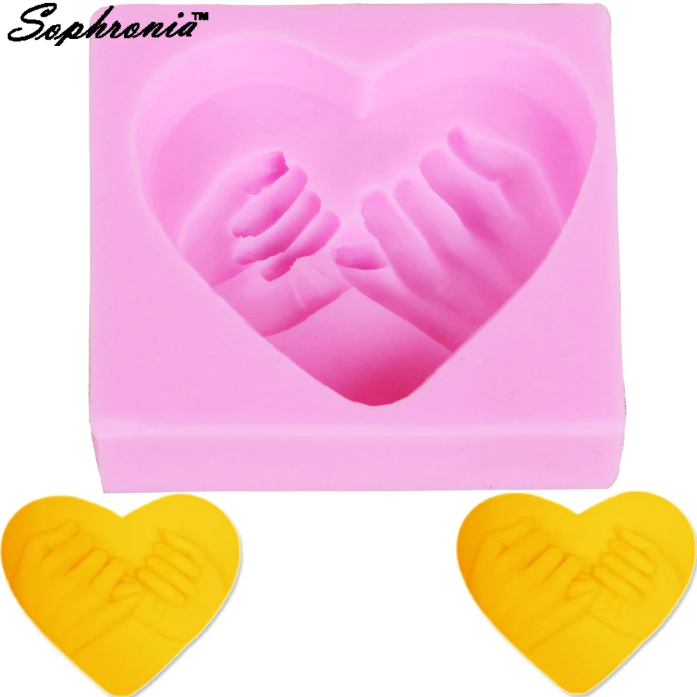 S041 Hand Love 3D Candle Soy Wax Mould Scented Soap Handmade Silicone Mold Plaster Resin Clay Diy Craft Home Decoration | Дом и сад