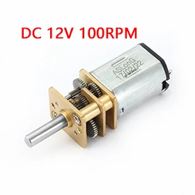 

UXCELL(R) 1Pcs 100RPM DC 12V Micro Speed Reduction Motor Mini Gear Box with 2 Terminals for RC Car Robot Model DIY Engine Toy