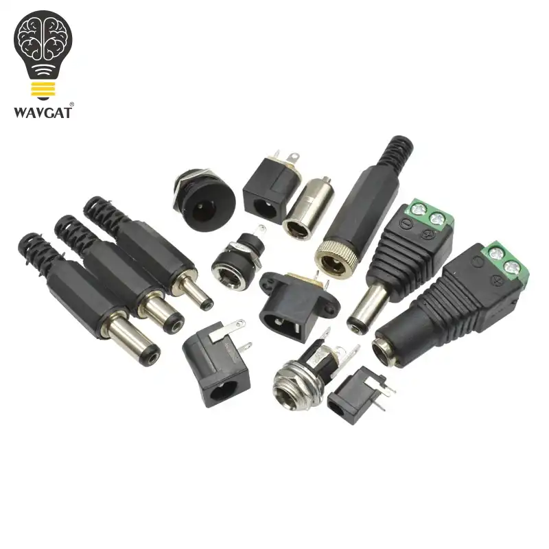 10PCS Female Plug Jack+Male Plug Jack Socket Adapter Connector 5.5*2.5 mm HC