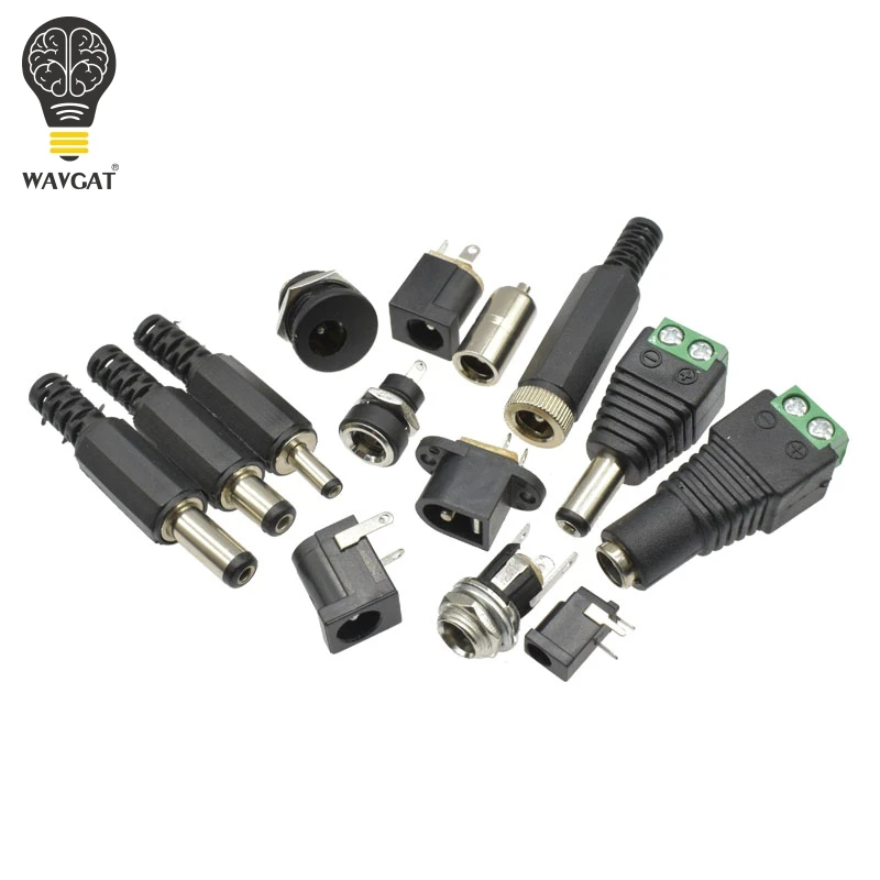 

10PCS DC Power Plug Jack Connector 2.1MM 3.5MM * 1.1MM 1.3MM 2.5MMx5.5MM Female Male DC Power Plug Adapter
