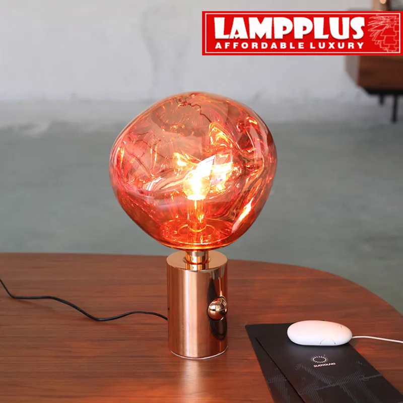 

Lampplus Post Modern Luxury Tom DIXON Series Irregular Melt Lava Table lamp Desk lamp for bedroom living room study hotel room