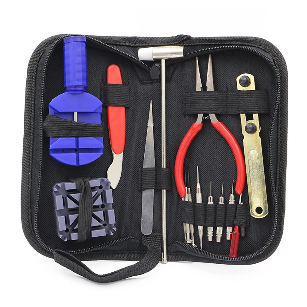 16pcs Household hand tool set watch tools box professional supplies for