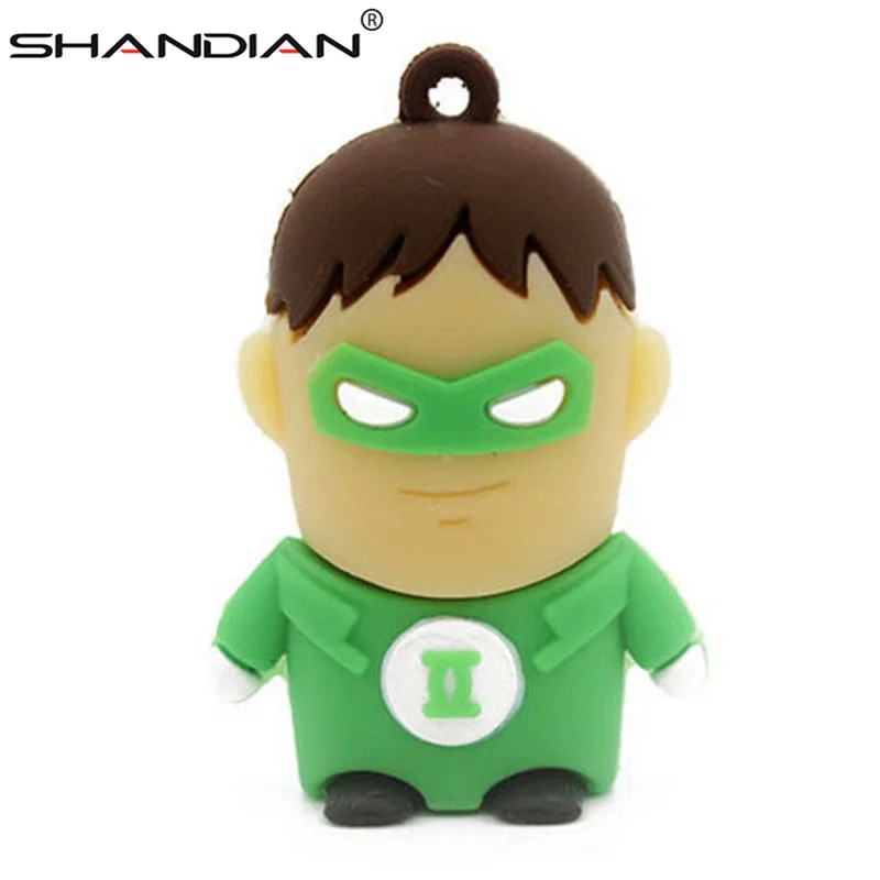 Cartoon usb 2.0 flash drive Heros batman Iron man superman 4gb 8gb 16gb 32gb 64gb Pen drive memory card stick disk pendrive gift