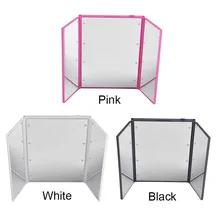 8 LEDs Lighted Makeup Mirror Make-up 3 Folding Portable Touch Screen Adjustable Tabletop Countertop Make Up Mirror New Design