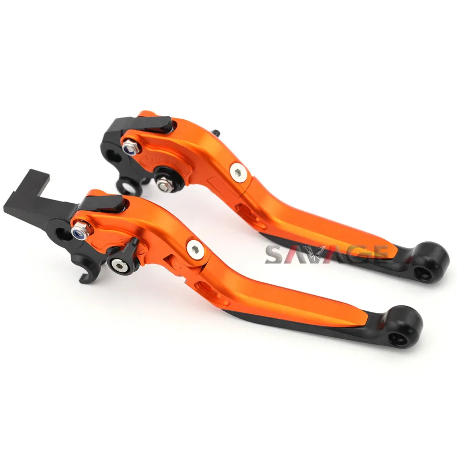 

For KTM 990/950/640 Adventure Motorcycle Accessories Adjustable Folding Extendable Brake Clutch Levers Orange