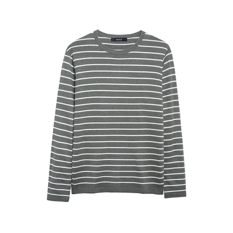 Autumn Sweater T Shirt Men Striped O Neck Male Sweater Pullovers Hight Quality Thin Knitted Tshirt 2018 Spring Winter Brand Muls-13