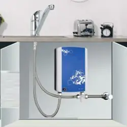 5000 Вт Кухня непрерывной водонагреватель Электрический проточные Ванная комната душ, раковина, смеситель мгновение индукционный коснитесь
