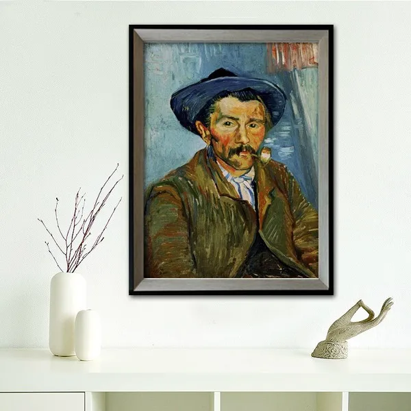 

The Smoker (Peasant) Van Gogh hand made oil painting wall hanging painting pictures art work for living room No Frame
