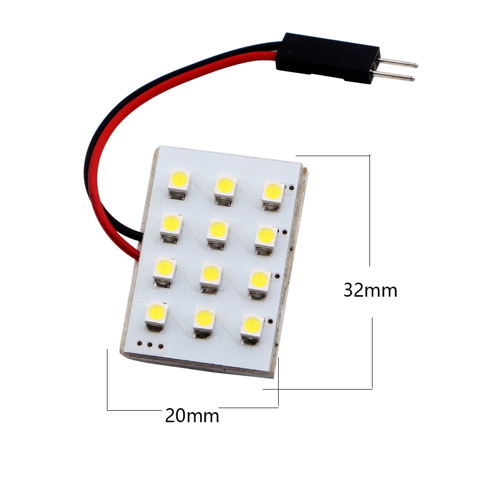 YM E Bright 100 шт. панель 1210 12 SMD 3528 автомобильная светодиодная лампа в