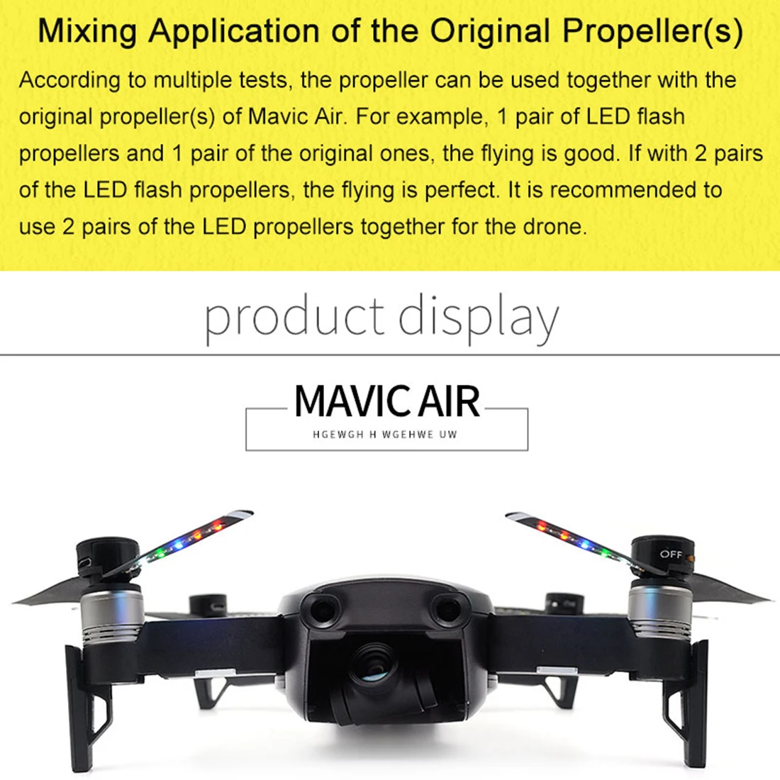 HOBBYINRC 2 шт. светодиодный лопасти вентилятора для зарядки DJI Mavic Air