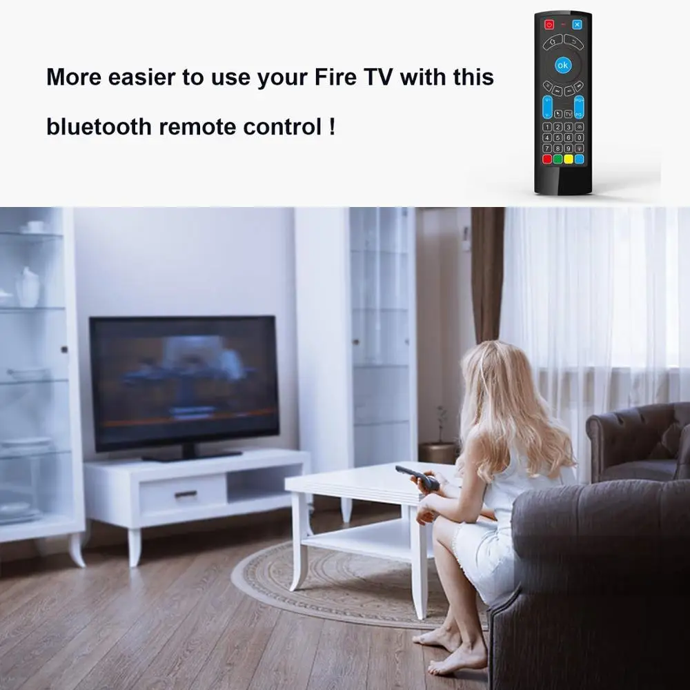 ACEMAX Bluetooth пульт дистанционного управления для Amazon Fire tv и Fire tv Stick Android tv Box Bluetooth пульт дистанционного управления mi box