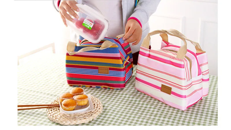 Urijk термоизолированные сумки для хранения, водонепроницаемая Холщовая Сумка для обеда, Мужской Детский контейнер для еды для пикника, переносная сумка для обеда