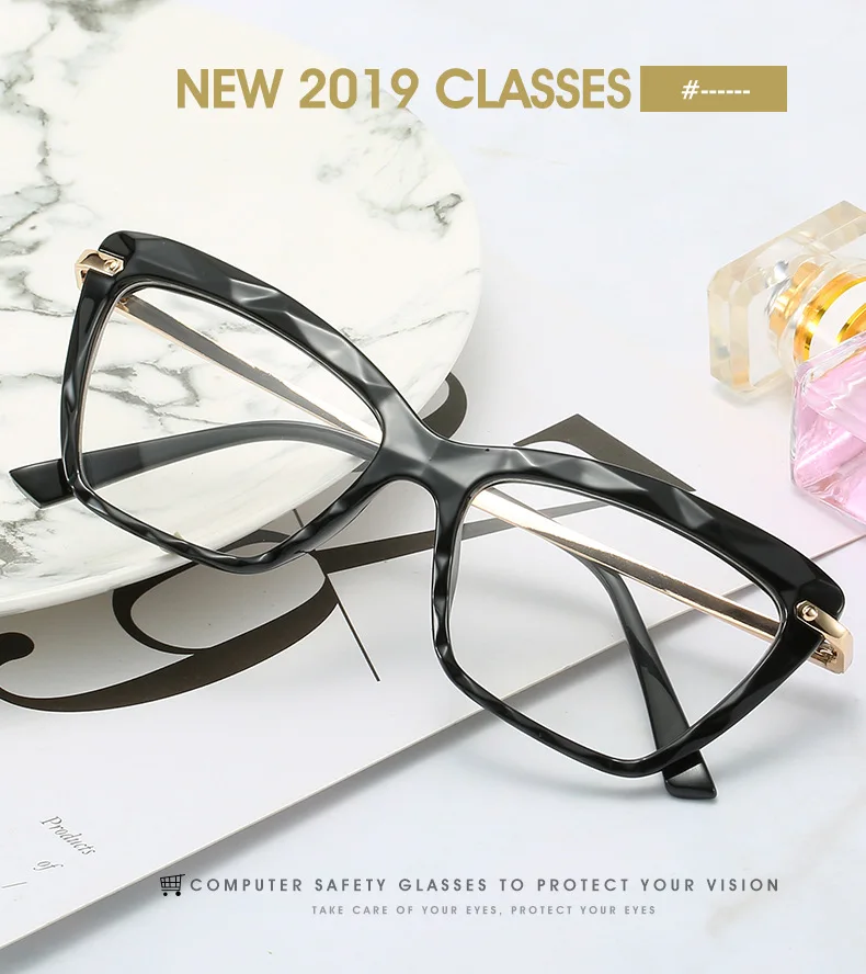 Kottdo Metal Square Women Eyeglasses Spectacle Frame Clear Designer Optical Glasses Frames Computer Eye Glasses