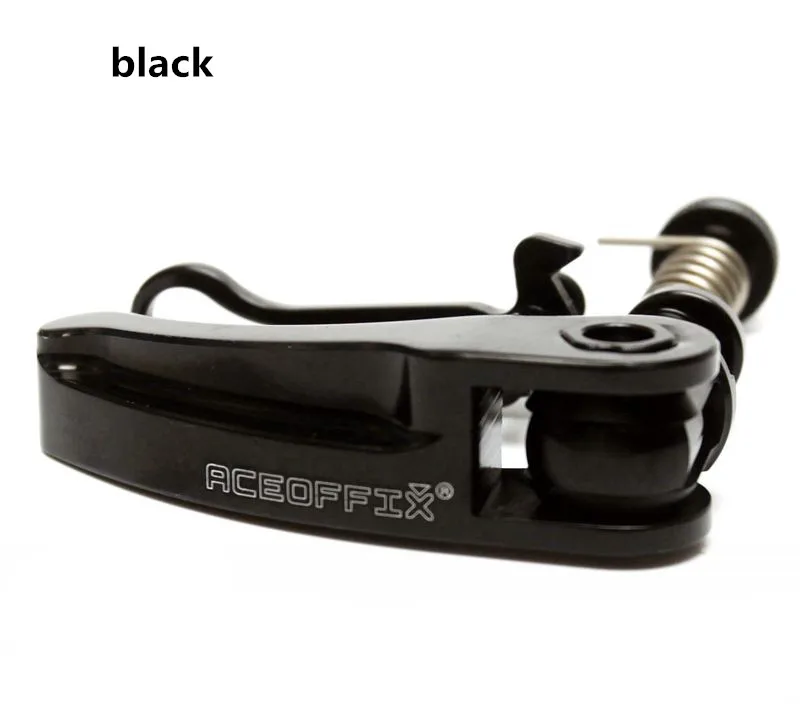 Складной зажим стойки сиденья велосипеда улучшенная версия для brompton bmx сиденья трубки быстросъемный зажим гаечный ключ - Цвет: black