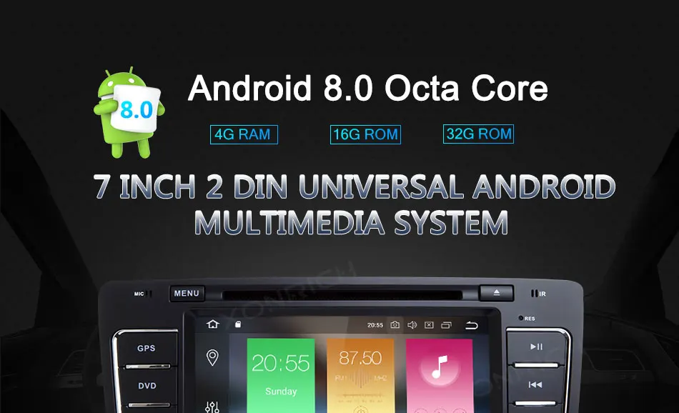 Excellent 2 Din Android 8.0 Car DVD Player For Skoda Octavia 2 3 A5 Yeti 2009-2013 Head Unit Car Audio GPS Navigation Tape Recorder Radio 16 Excellent 2 Din Android 8.0 Car DVD Player For Skoda Octavia 2 3 A5 Yeti 2009-2013 Head Unit Car Audio GPS Navigation Tape Recorder Radio 16