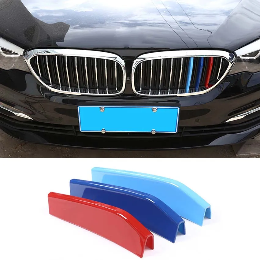 Car Styling For BMW 5 Series G30 2018 3D Automobile Front Grilles Grill Trim Covers Stickers Exterior Parts Accessories 3Pcs Car Styling For BMW 5 Series G30 2018 3D Automobile Front Grilles Grill Trim Covers Stickers Exterior Parts Accessories 3Pcs