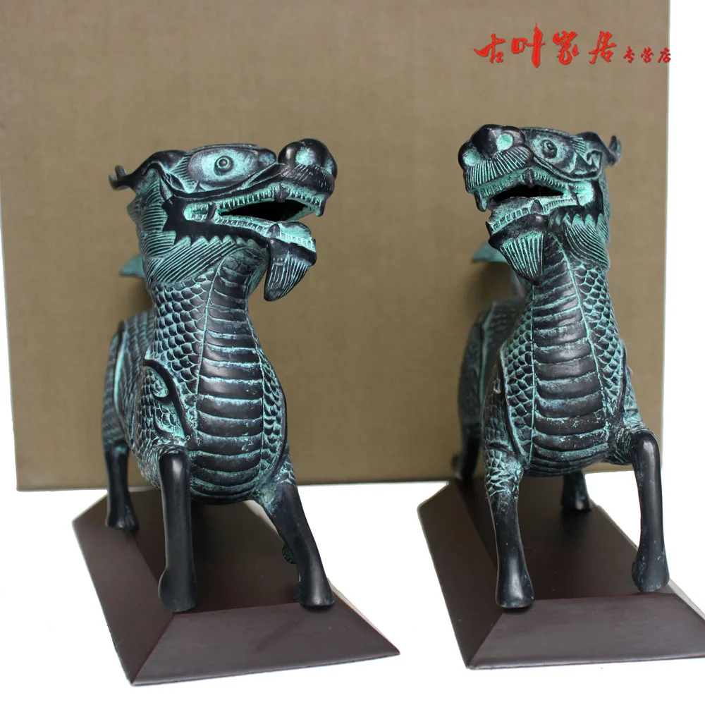 

Bronze device decoration a pair of lucky home gifts copper decoration
