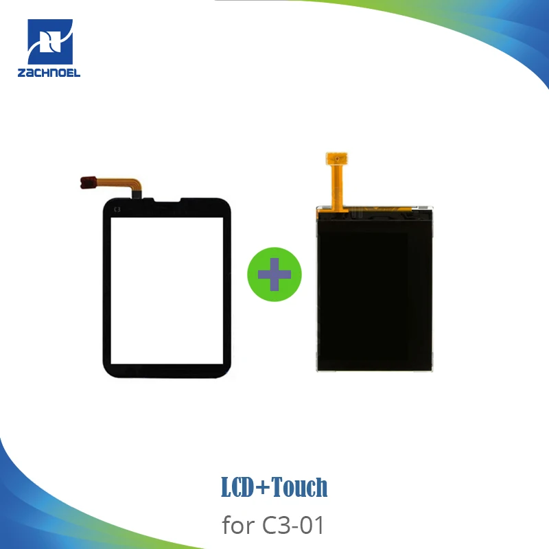 

High Quality Mobile Phone LCD Display for Nokia C3-01 X3-02 LCD with Touch Screen Assembly 100% Tested OK Replacement Parts