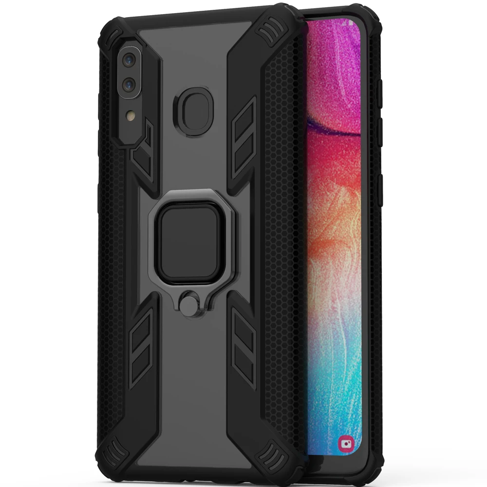 

For Samsung Galaxy A30 Case Shockproof Armor Rubber Hard Phone Case For Samsung a30 Finger Ring Back Cover For Samsung A 30 2019