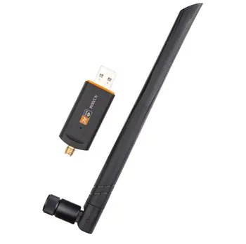 

50pcs/lot Dual Band USB 3.0 1200Mbps USB Wifi Lan Dongle Adapter RTL8812AU Wireless-AC with Antenna for Laptop Desktop Wholesale