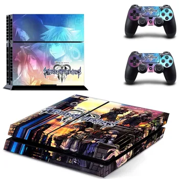 

Game Kingdom Hearts 3 PS4 Skin Sticker Decal for Sony PlayStation 4 Console and 2 Controller Skin PS4 Sticker Vinyl